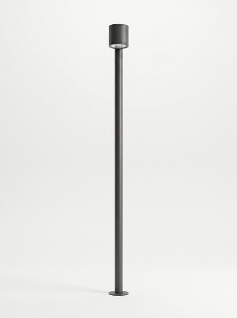 Lichtmast lackiert in DB 703 Eisenglimmer-Dunkelgrau